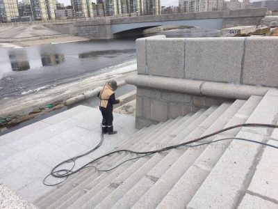 Пескоструйная очистка мрамора Пескоструйная очистка мрамора